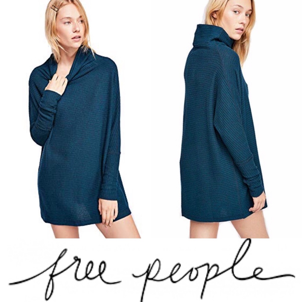 NWT Free People Kitty Thermal Tunic top